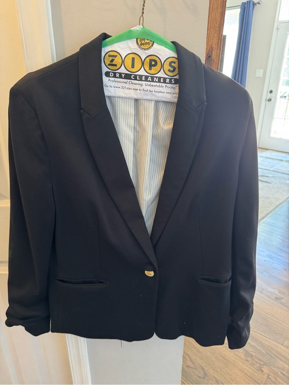 Philosophy Classic Black Women's Blazer - Tailored Single-Button Jacket